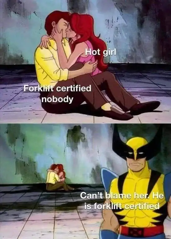 Forklift certified meme