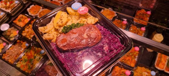 Vleesmaaltijd Sukade/Rode kool