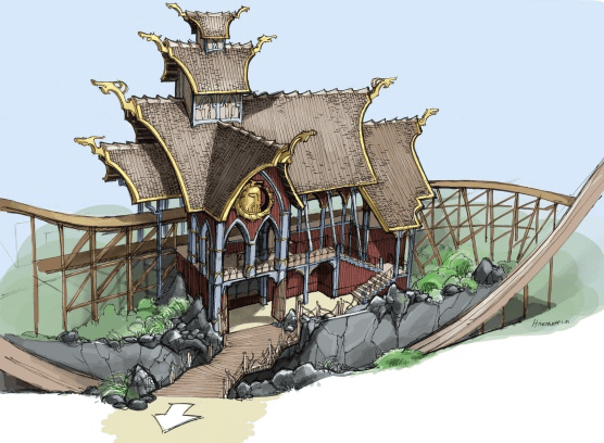 Foto: Europa-Park, Artwork der neuen Holzachterbahn