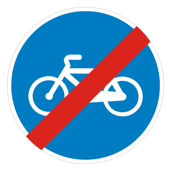 Fin de Vía Reservada para Ciclos  R-505