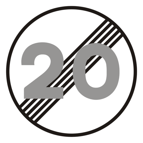 Fin de la Limitación de Velocidad  R-501  V20