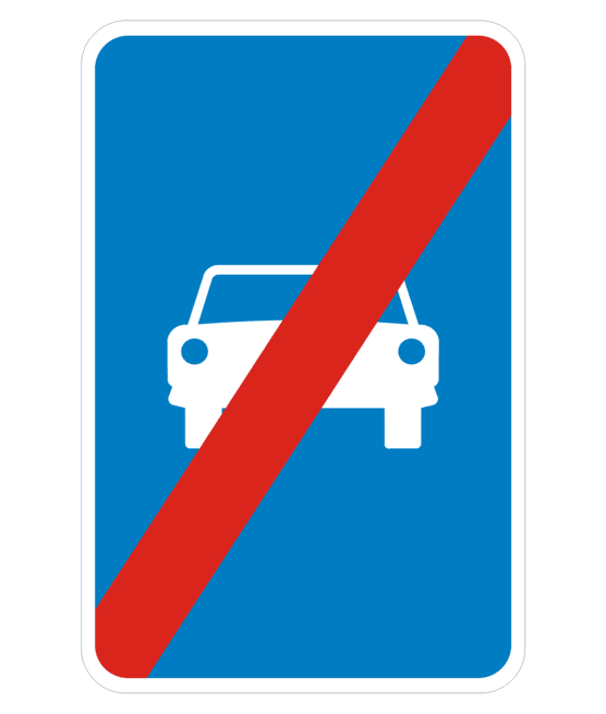 Fin via reservada vehiculos