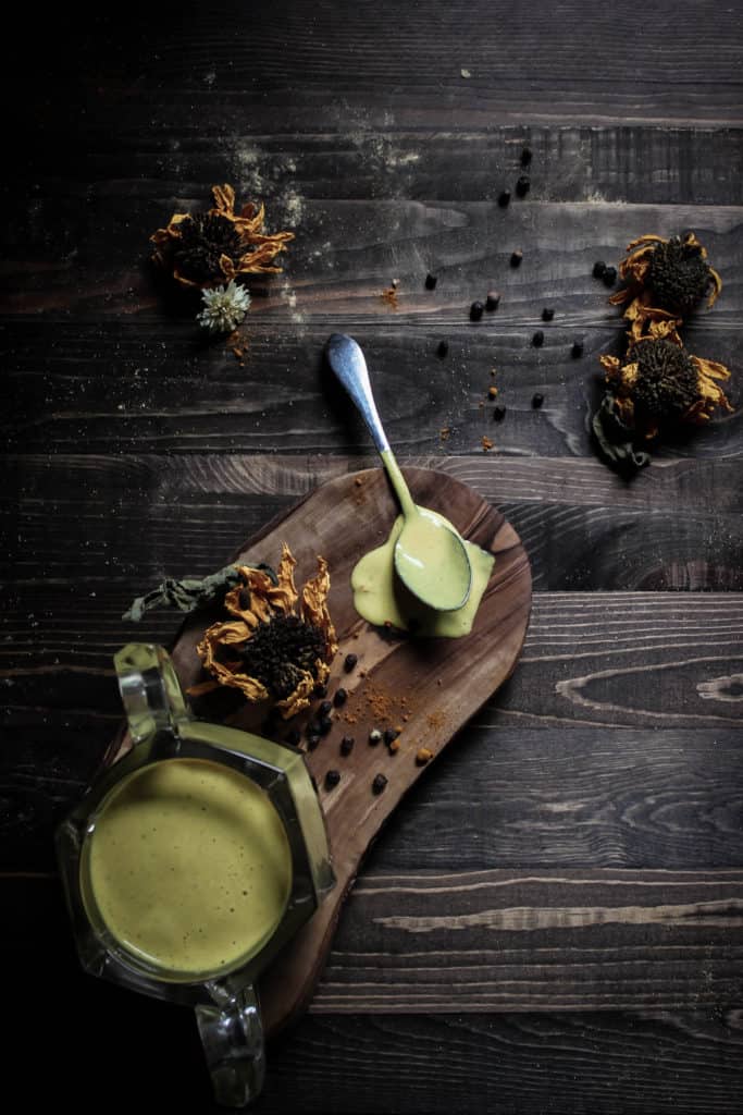 creamy ginger turmeric salad dressing and sauce (vegan, gluten-free, oil-free)