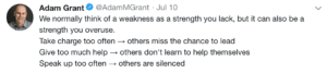 work with your weakness differently
