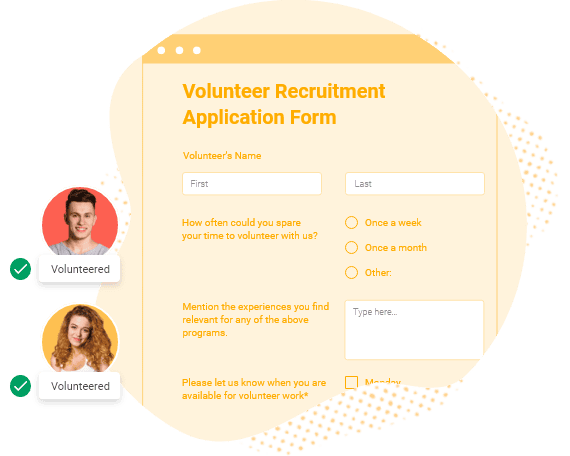 sample volunteer recruitment form
