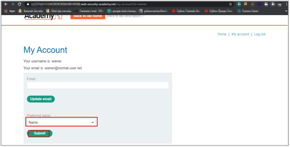 Application functionality to update name