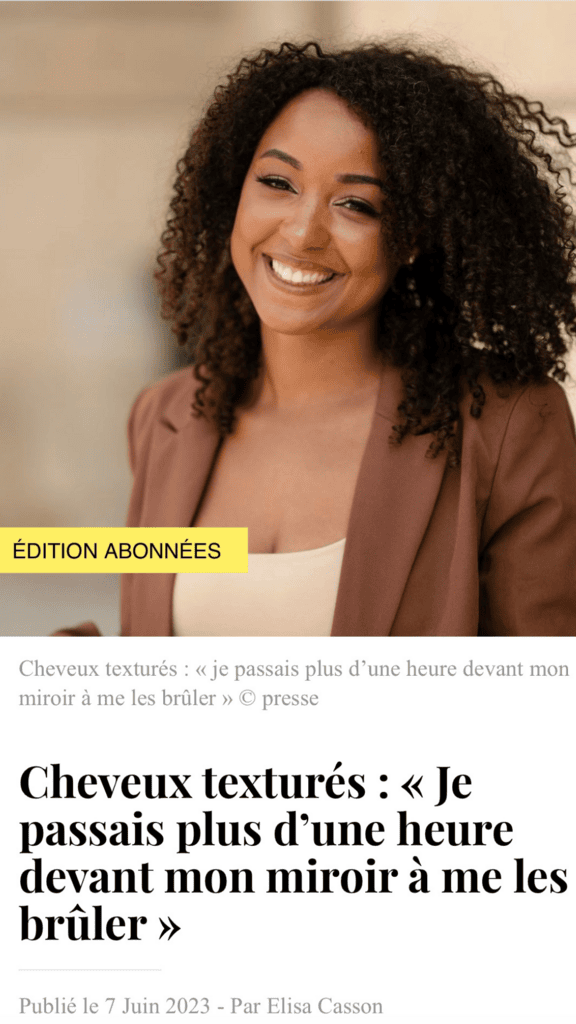 Cheveux texturés - Elle