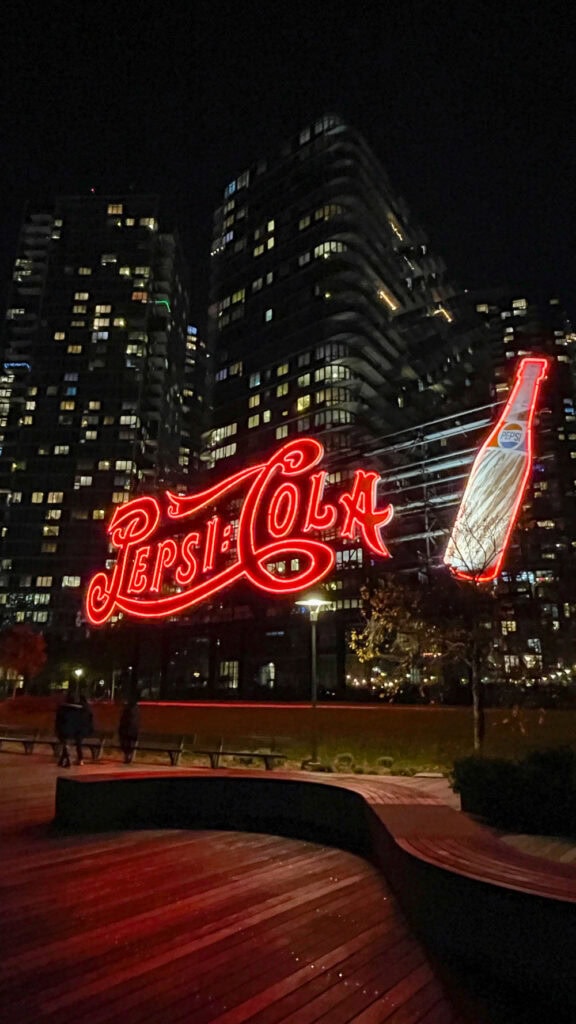 Pepsi Cola Sign from Gantry State Park in Queens