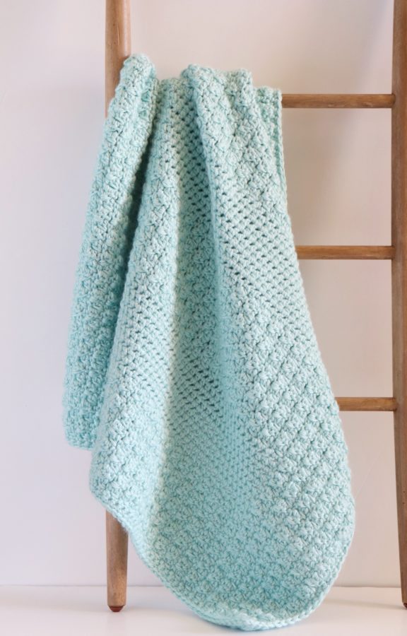 Bernat Textured Crochet Baby Blanket Daisy Farm Crafts