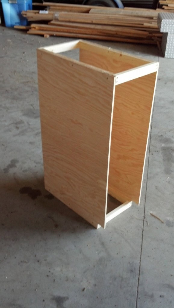and on most i put a back but I think I am going to put my water heater behind these drawers adn it was stable enough without the back.