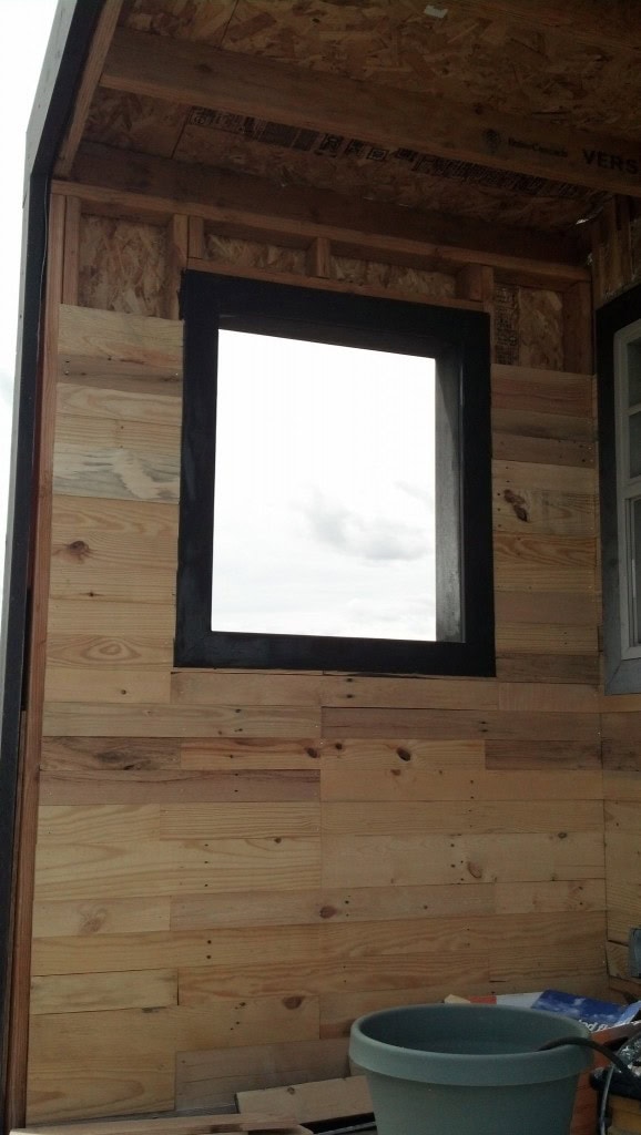 And installing them, here is the deck opening..