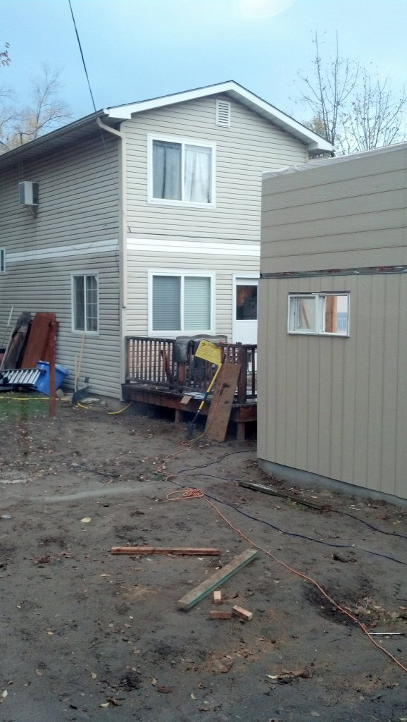 James has his shop going up pretty fast. 