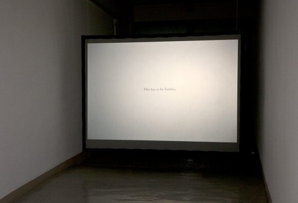 Looping slide projection On the Way Home by Milja Laurila at Fotoraum in Vienna in 2011