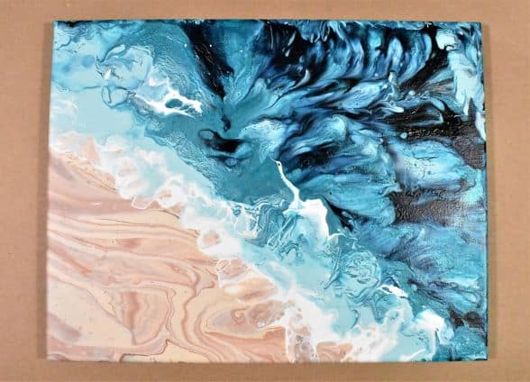 How to Paint Landscapes Onto Your Acrylic Pours