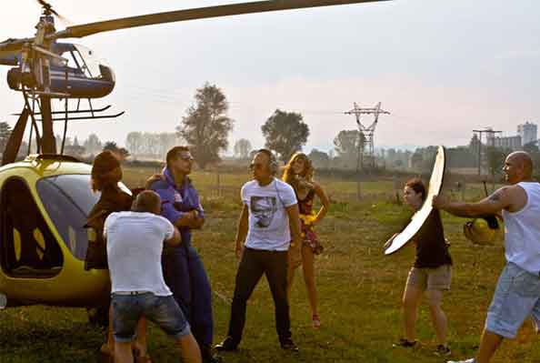 Filming Musical Clip "FIRE OFF"