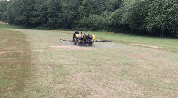 The Worcestershire Golf Club before spraying