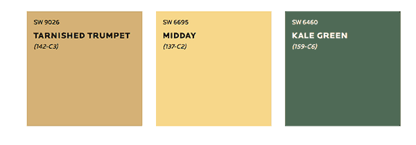 Sherwin WIlliam's color palette