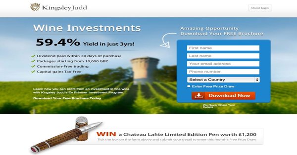 landing page