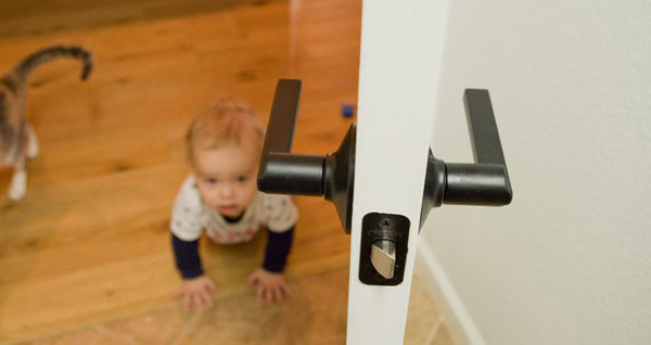 black door handle baby