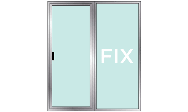 OX Sliding Door Configuration