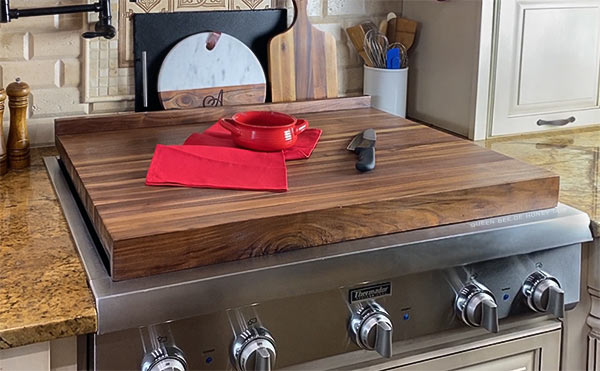 cutting board cooktop cover