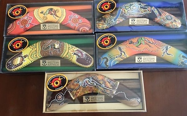 Aboriginal Boxed Boomerangs- Australian Corporate Gifts