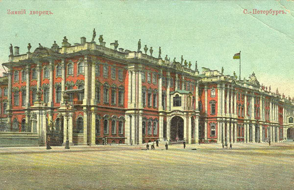 Зимний дворец красного цвета
