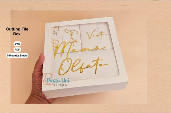 Archivo digital para recortar y armar caja de los 5 sentidos