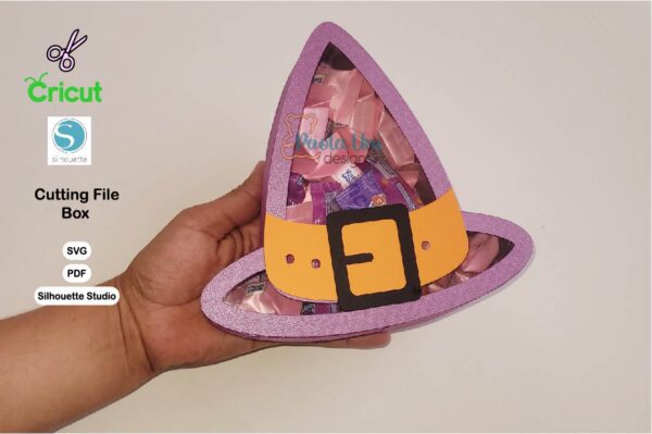 Caja sombrero Bruja Halloween