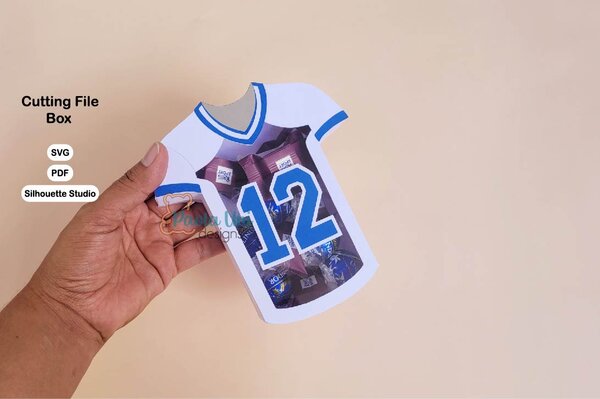 Digital Caja en forma de camiseta deportiva, cumpleaños día del padre precio en dolares americanos - Imagen 2