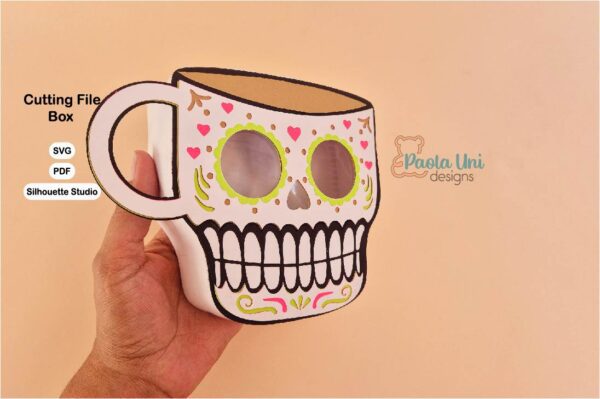 Archivo digital para recortar y armar caja para el dia de los difuntos