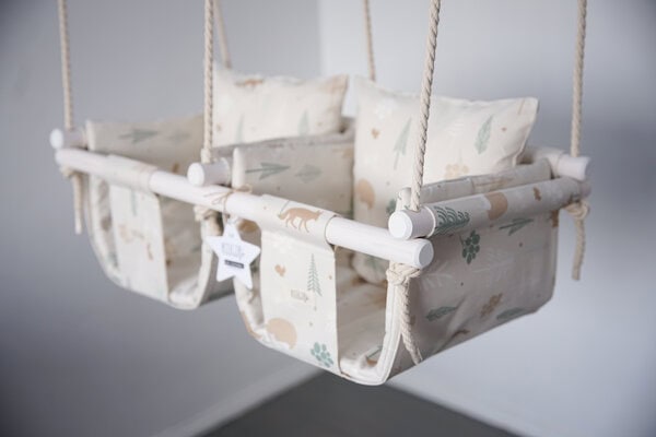 KIIGIK duo-starcatcher babyswing for twins "Magic forest" - Image 4