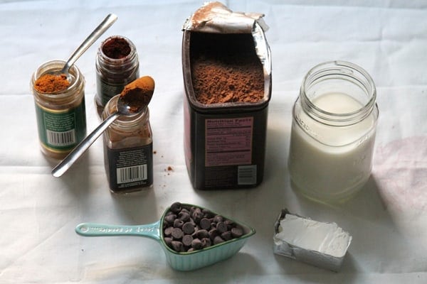 Mexican Chocolate Pops Ingredients
