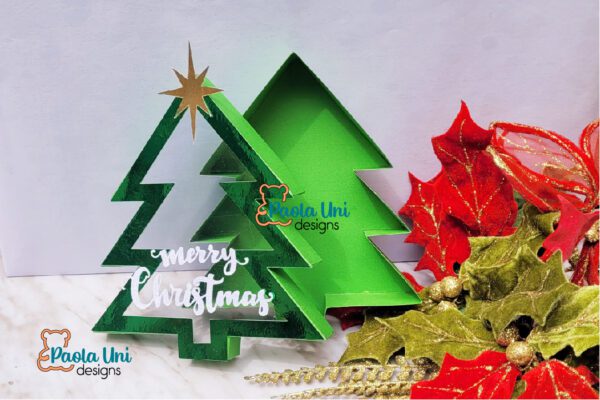 Caja Árbol Navideño SVG-Studio-PDF