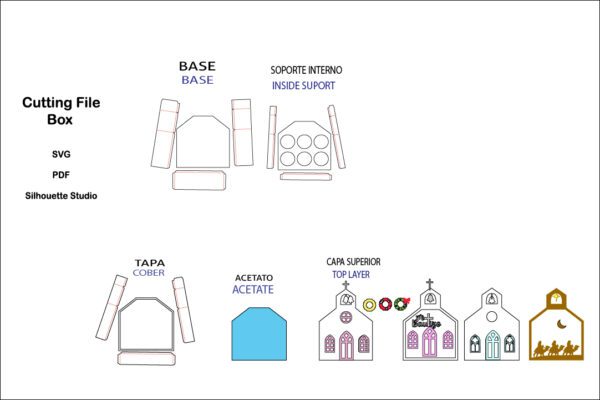 Caja en forma de Iglesia