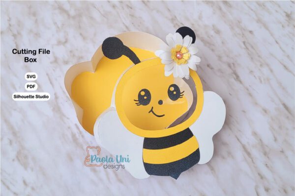 Caja en forma de abeja