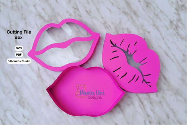 Caja en forma de labios