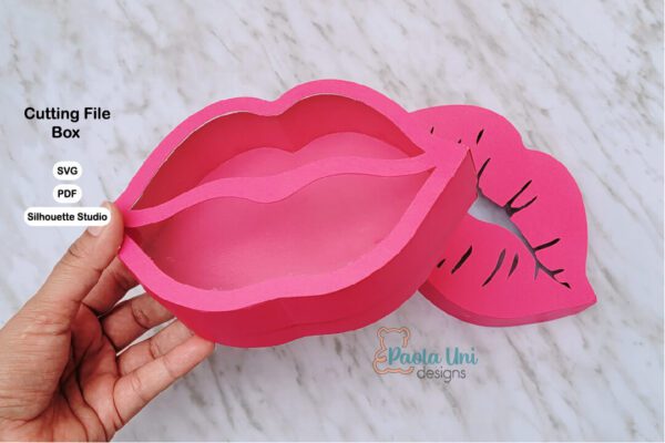 Caja en forma de labios