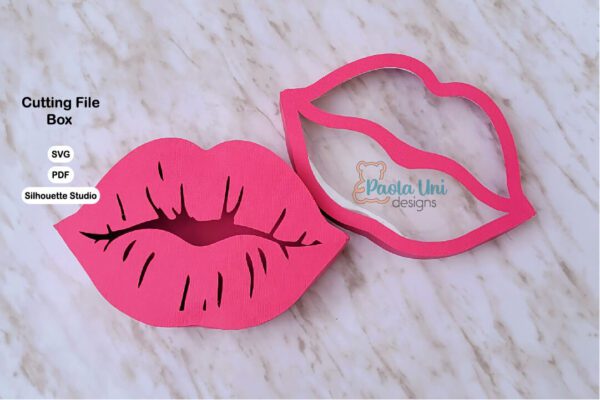 Caja en forma de labios