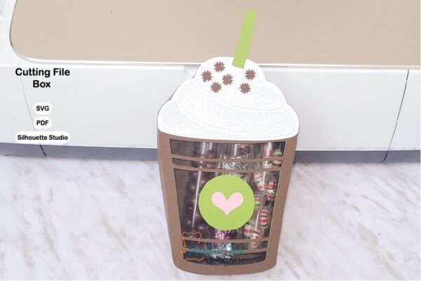 Caja en forma de vaso