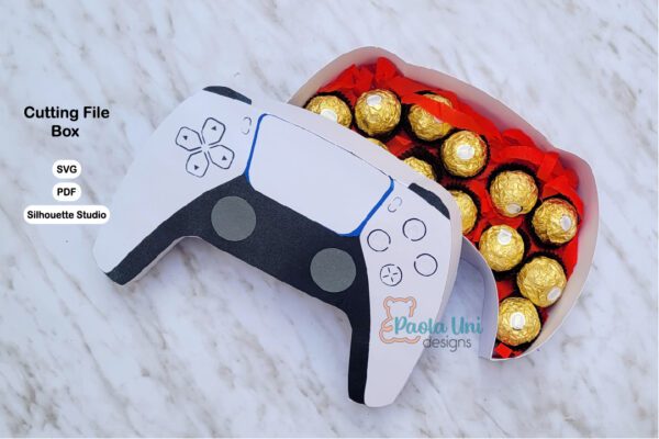 Caja en forma de control, archivo para cortar y armar