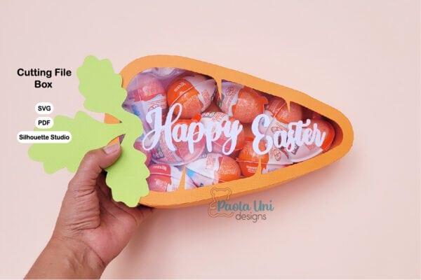 Caja en forma de Zanahoria