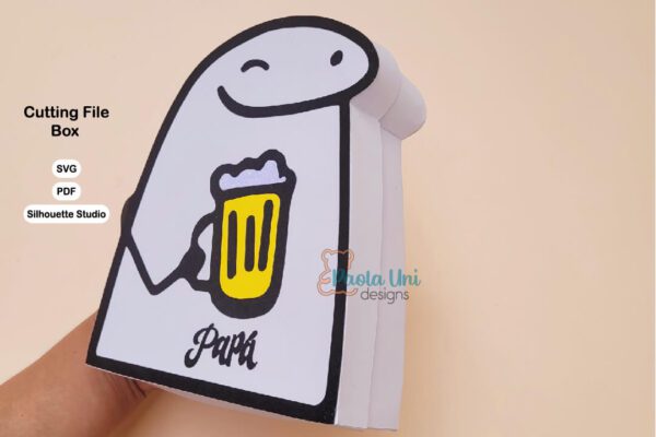 Caja Flork Papá SVG Cricut, – silhouette Studio Cameo-PDF Tijeras