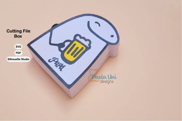 Caja Flork Papá SVG Cricut, – silhouette Studio Cameo-PDF Tijeras