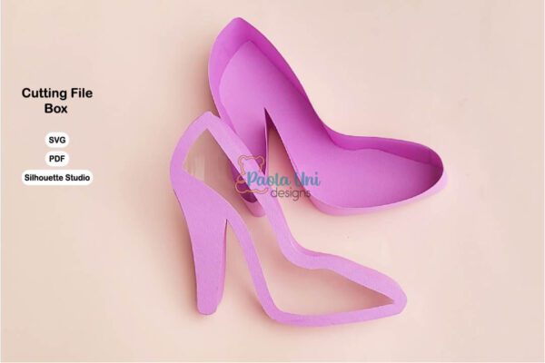 Caja En forma de zapatilla- barbie- princesa