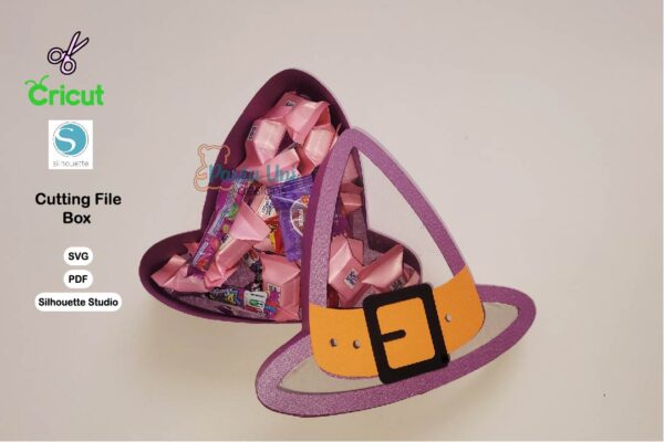 Caja sombrero Bruja Halloween