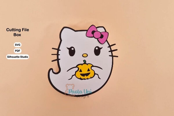 Archivo para recortar y armar caja en forma de fantasma - Imagen 3