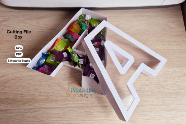 Archivo para recortar y armar caja en forma de letra A