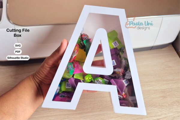 Archivo para recortar y armar caja en forma de letra A