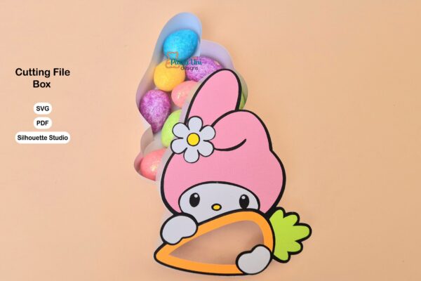 Archivo para recortar y armar caja para pascua